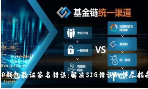 TP钱包验证签名错误：解决SIG错误的详尽指南